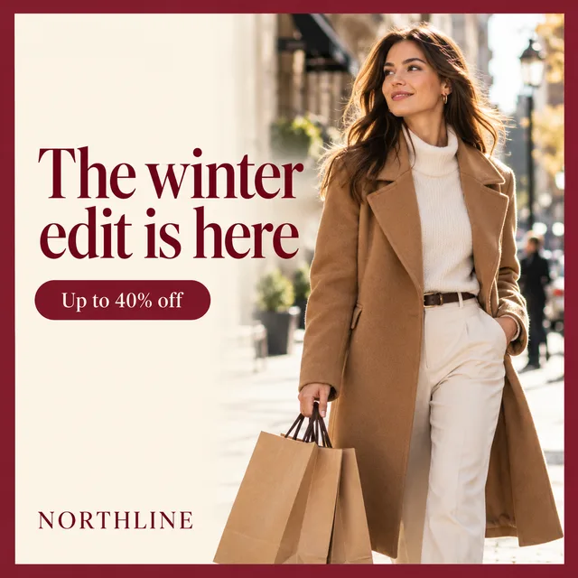 Example ad: The winter edit is here.